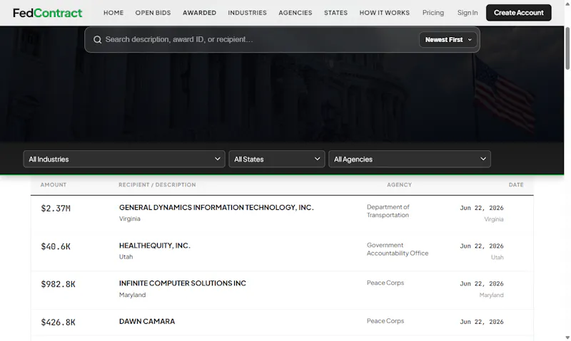 FedContract screenshot 2