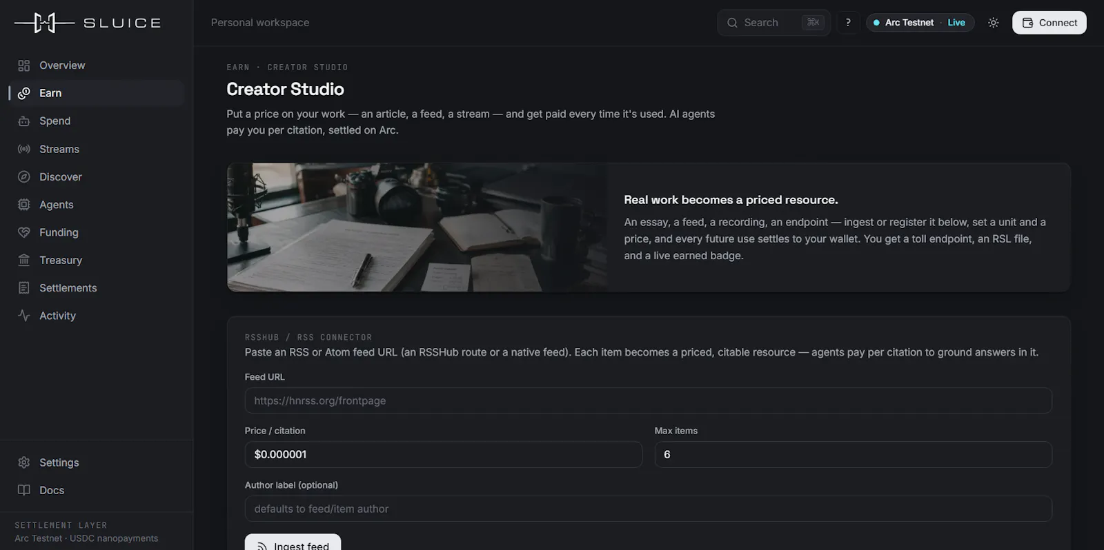 Sluice screenshot 2