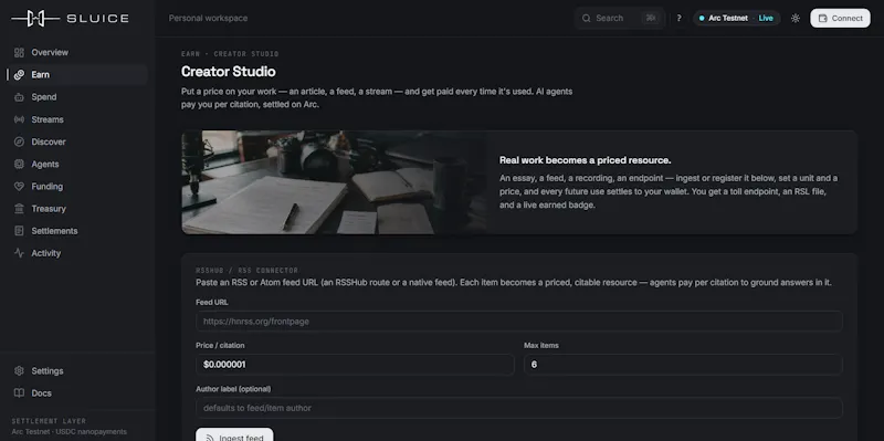 Sluice screenshot 2