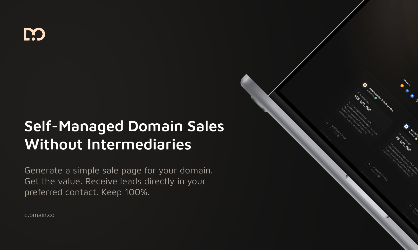 D.omain - Main product screenshot demonstrating key features and user interface