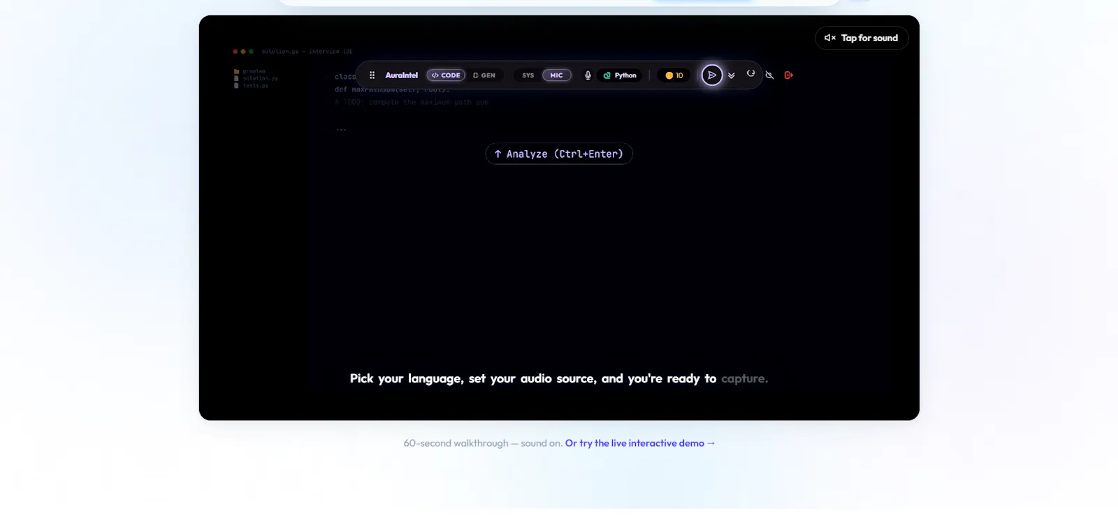 AuraIntel screenshot 2