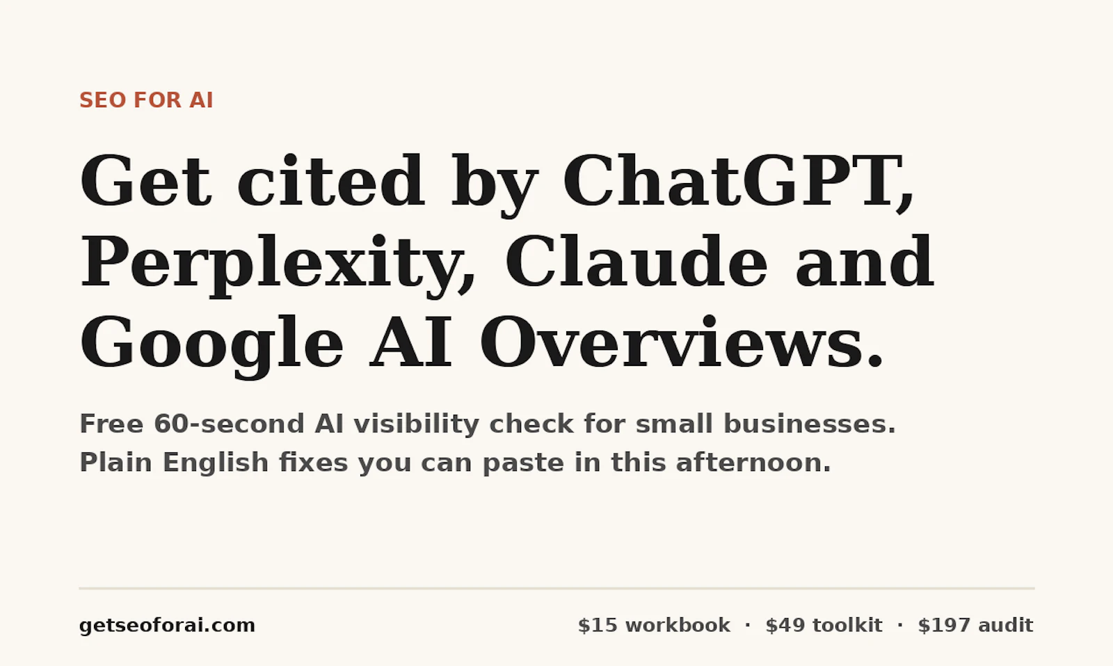 SEO for AI screenshot 2