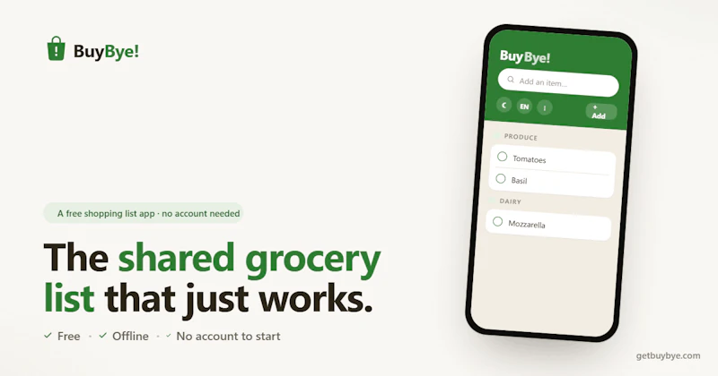 BuyBye! screenshot 1