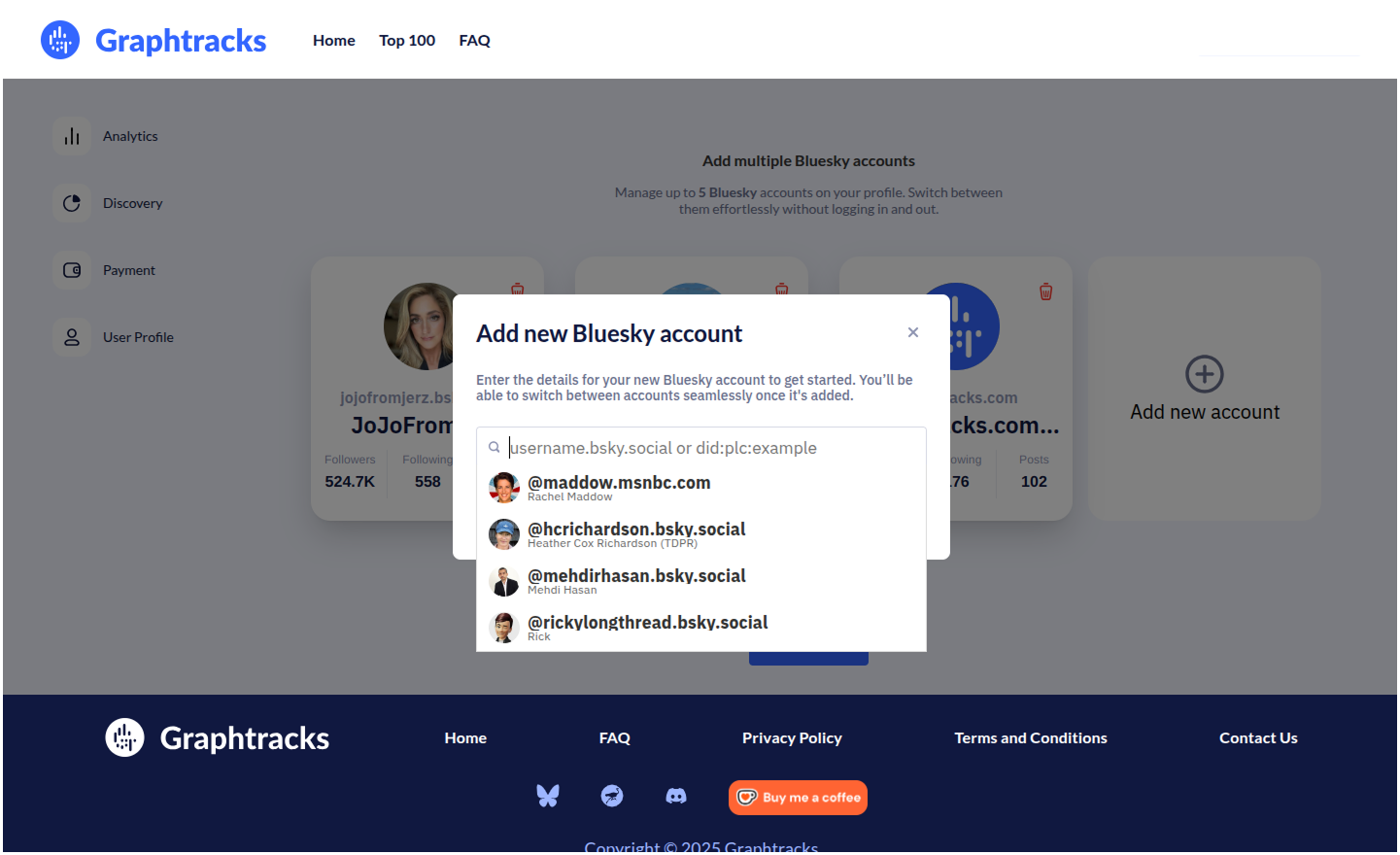 Graphtracks - Discover BlueSky marketing analytics & business statistics media 7