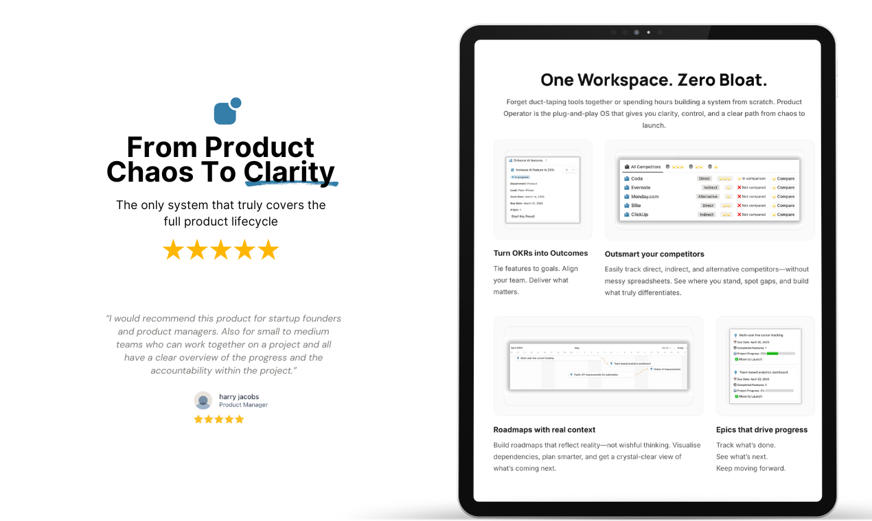 Product Operator - The Last Product Management System You’ll Ever Need media 4