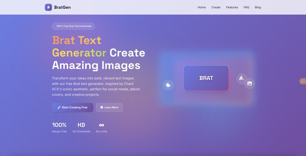 Brat Text Generator gallery image
