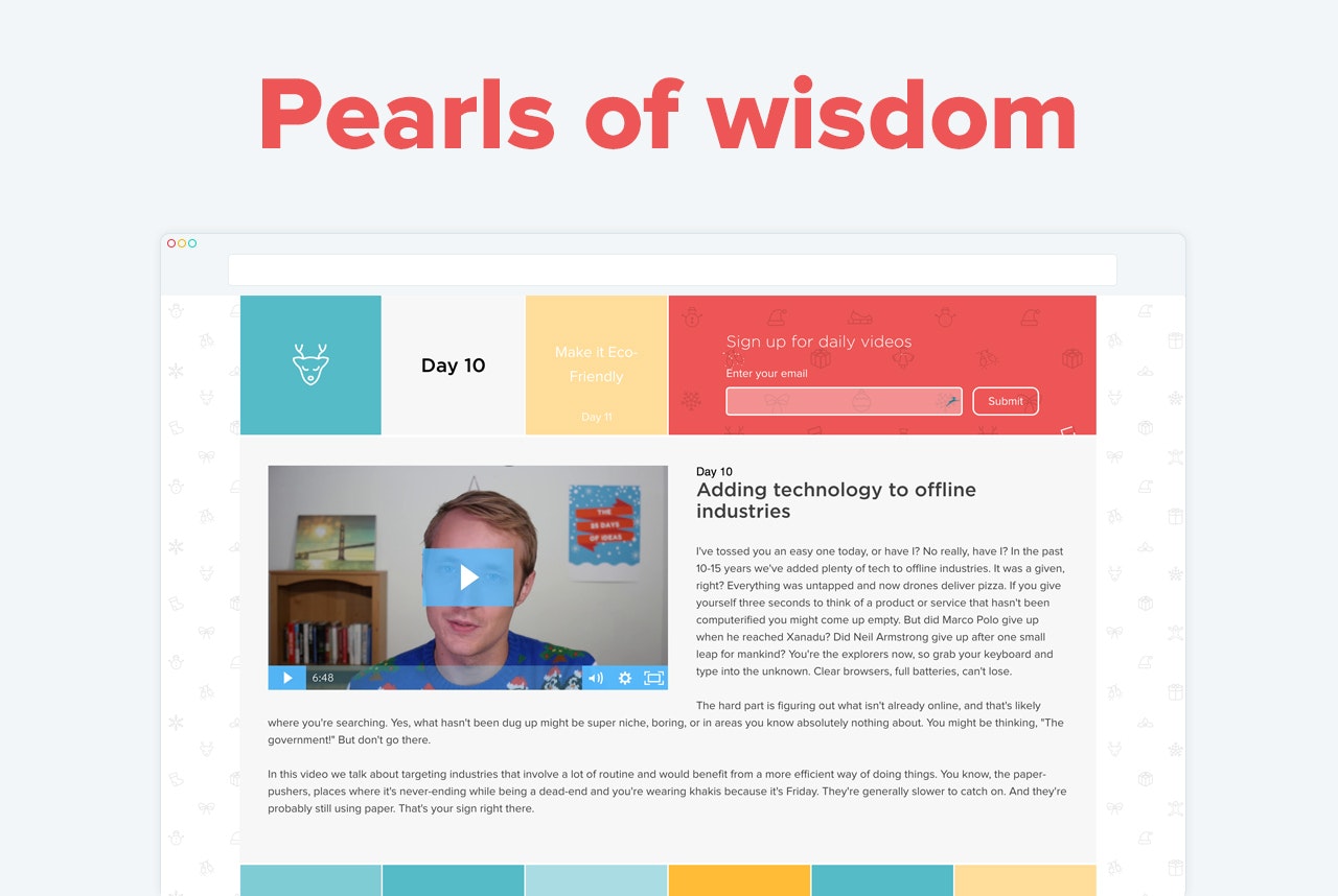 The 25 Days of Ideas gallery image