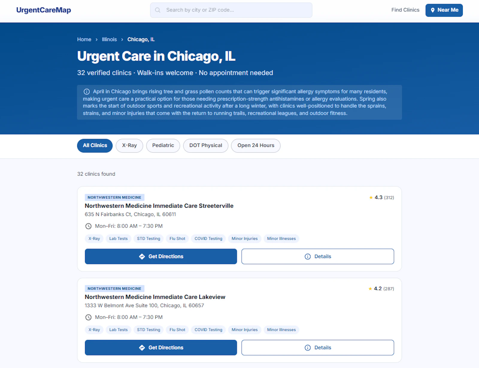 UrgentCareMap screenshot 3