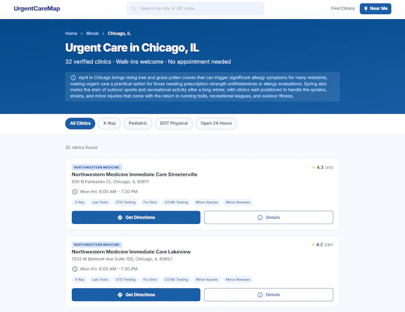 UrgentCareMap screenshot 3