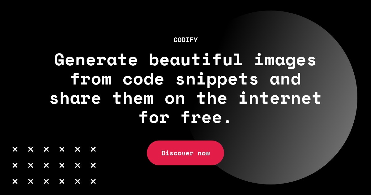 startuptile Codify- Create & share aesthetic images of your source code