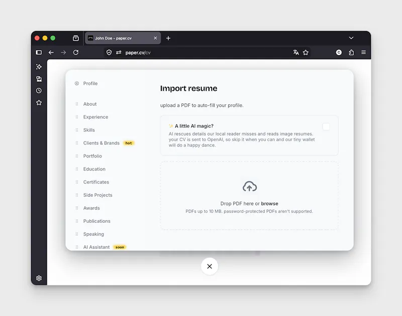 paper.cv screenshot 8