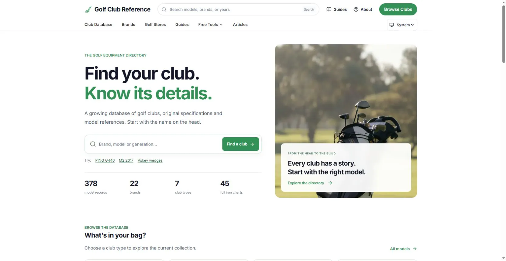 Golf Club Reference gallery image