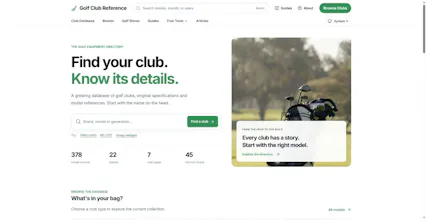 Golf Club Reference gallery image