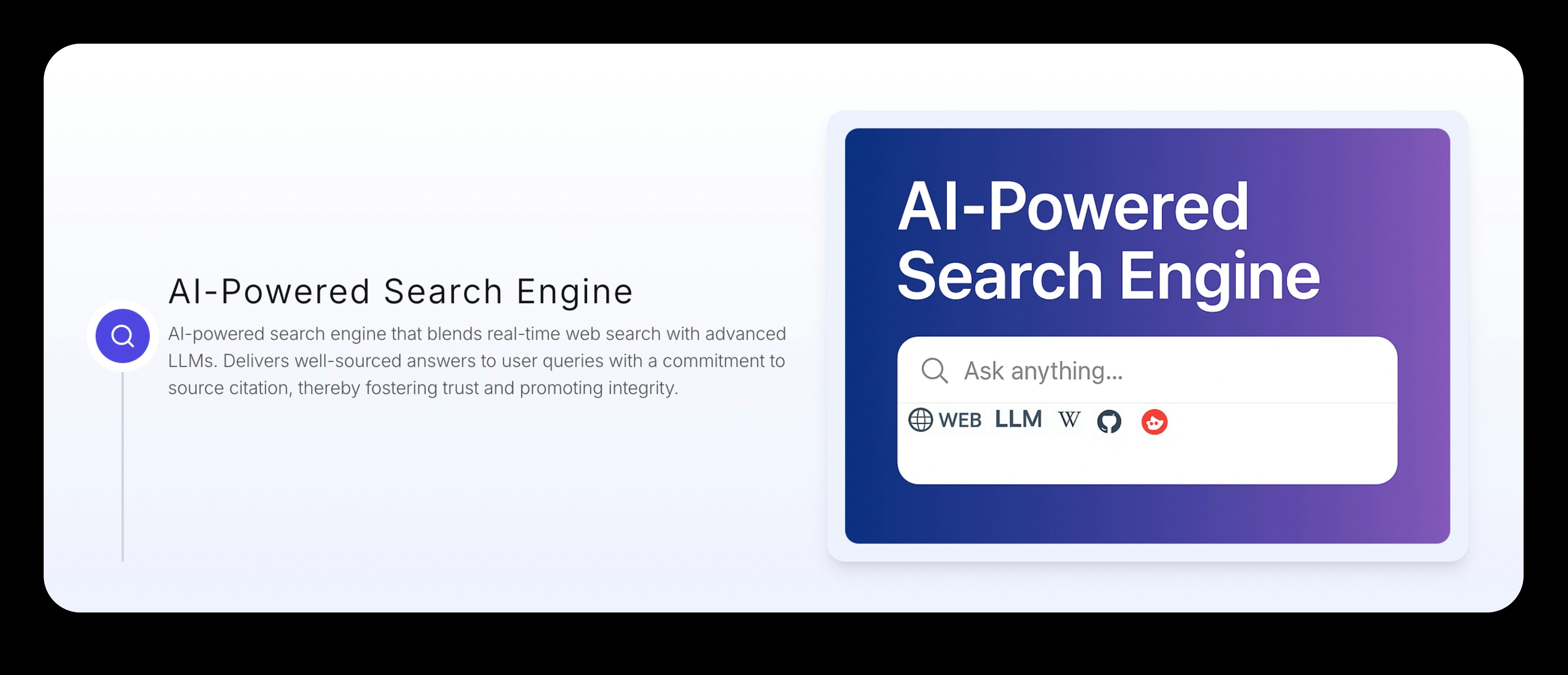 AI-powered search and research assistant media 1