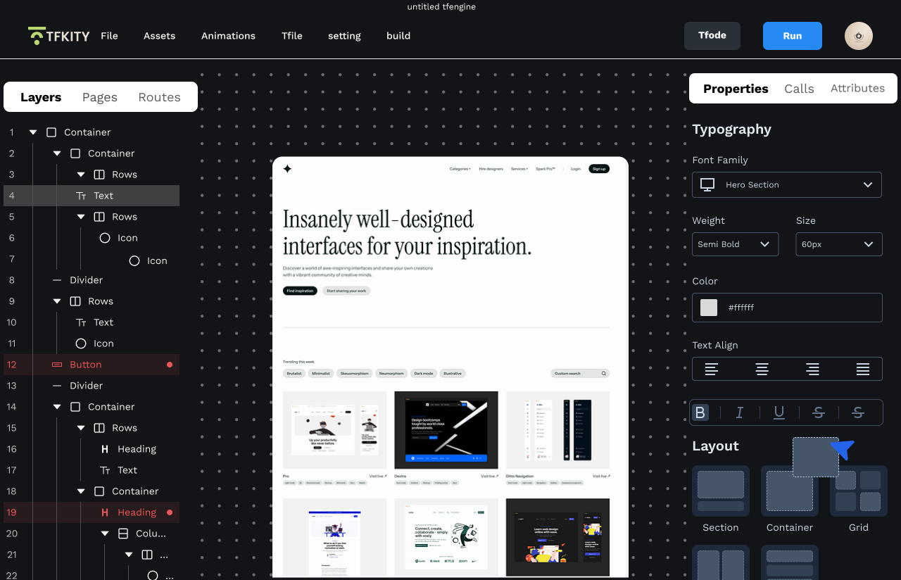 Tfkity - Main product screenshot demonstrating key features and user interface