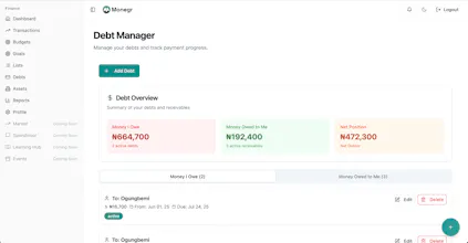 Monegr App gallery image