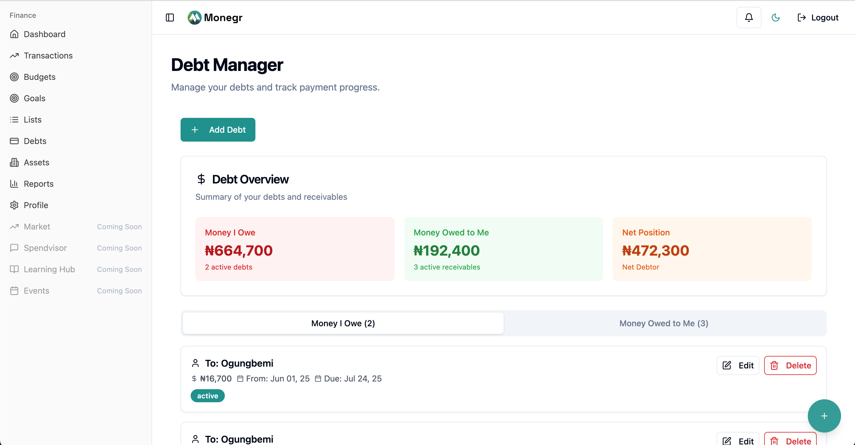 Média Application monegr - Toute votre vie financière 5
