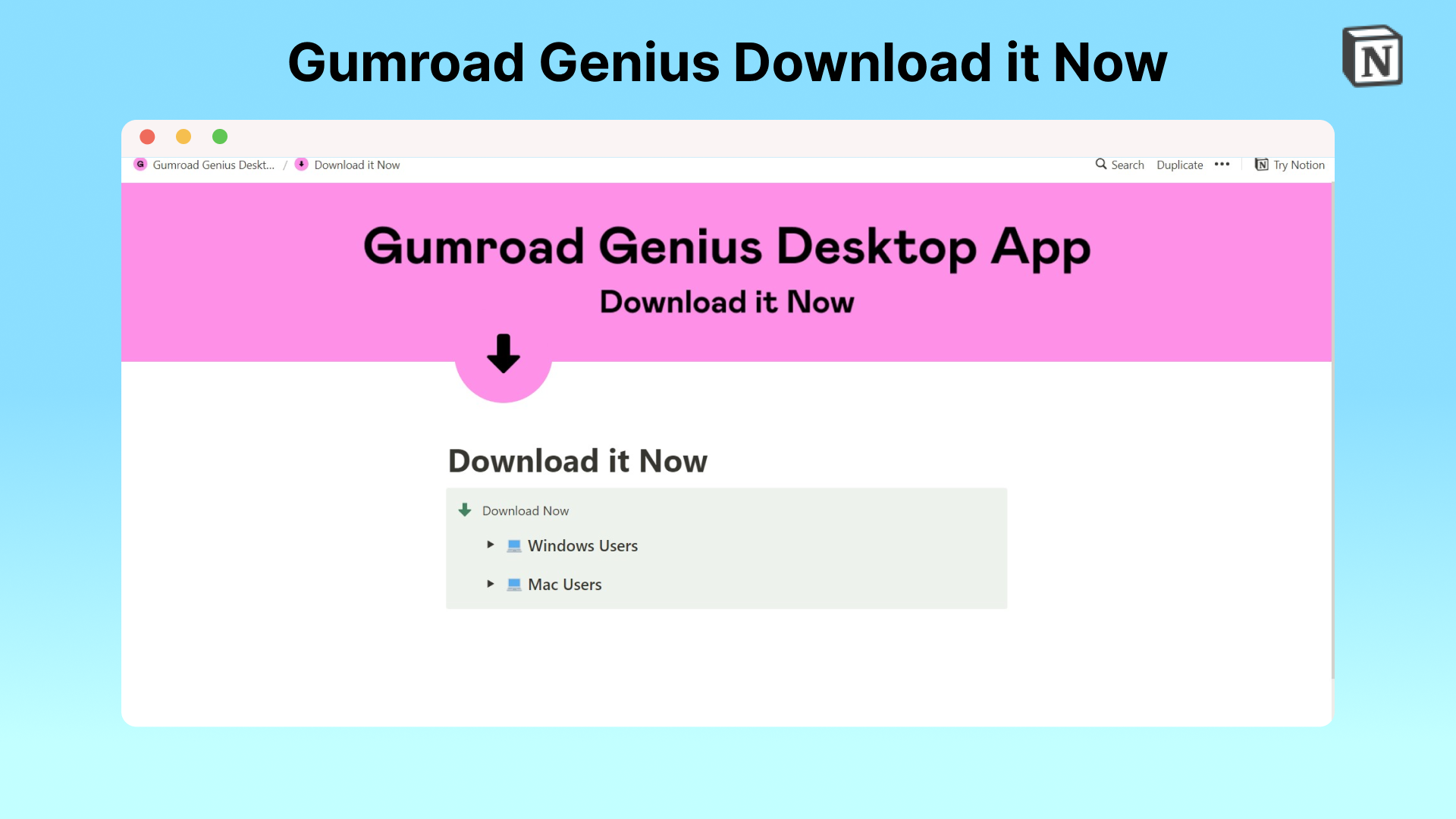 وسائط تطبيق سطح المكتب عبقرية Gumroad - ارفع تجربتك في Gumroad مع تطبيق مخصص 4