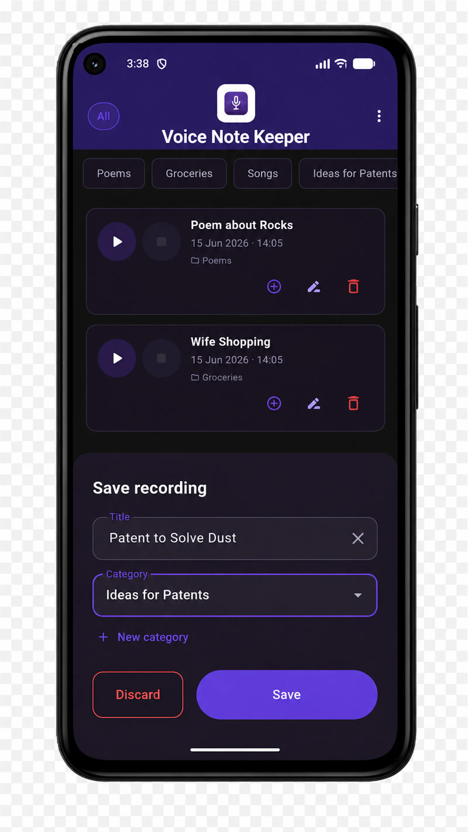 Voice Note Keeper - VNK screenshot 2