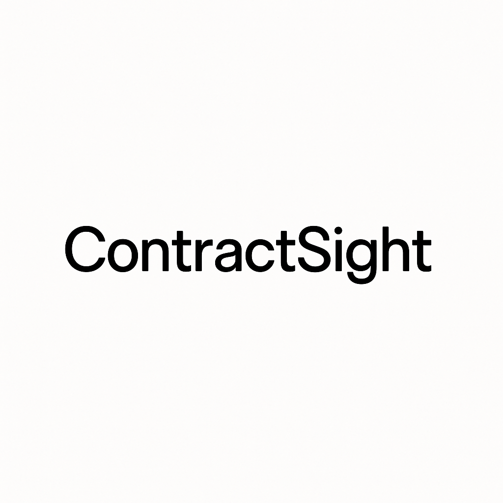 ContractSight - Product Hunt launch logo and brand identity