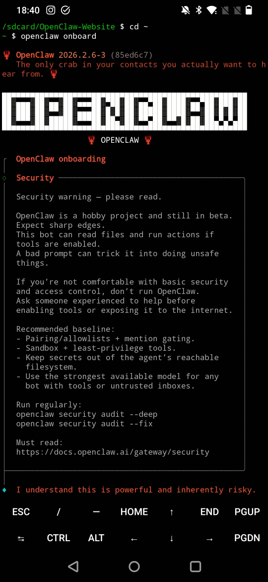 OpenClaw Droid gallery image