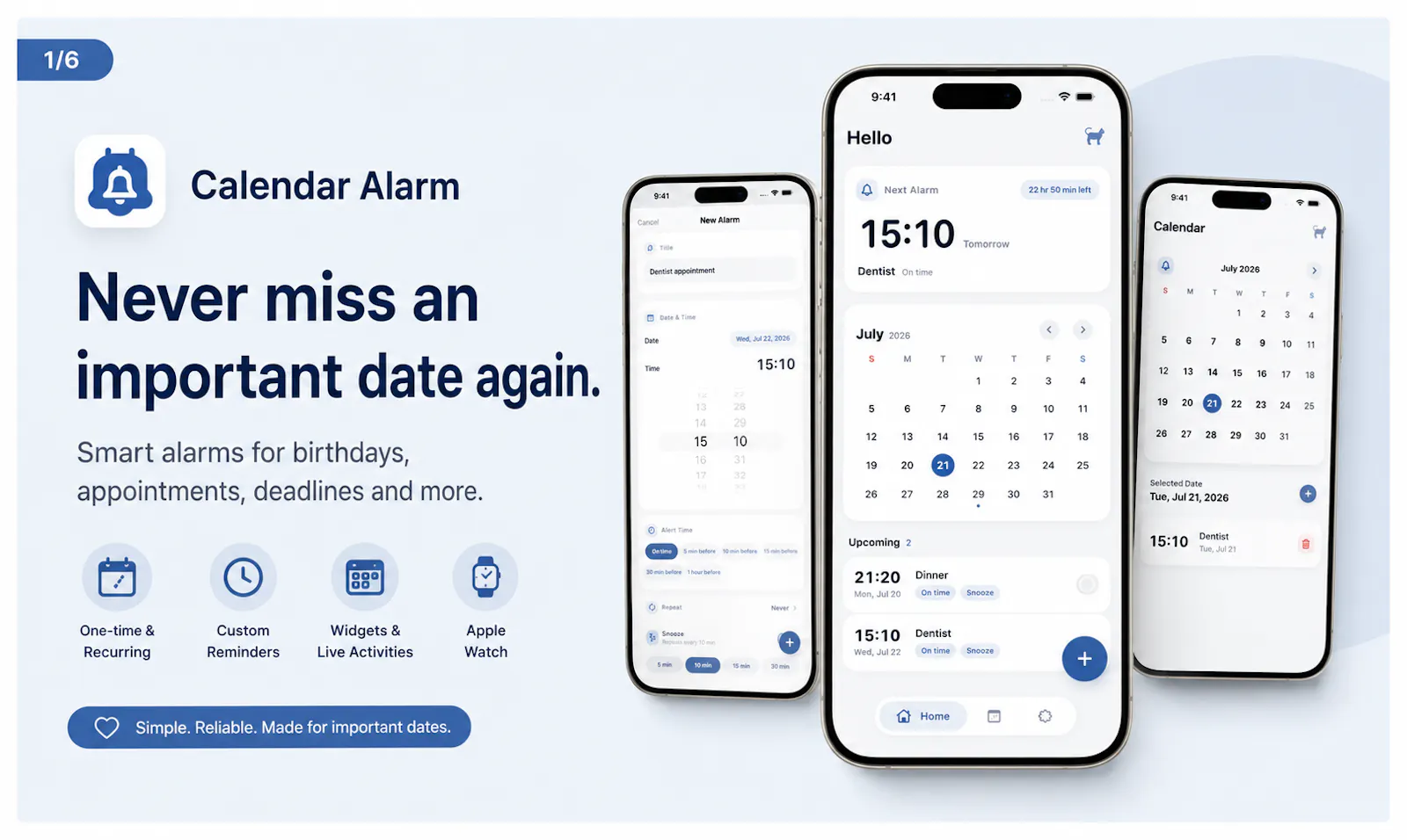 Calendar Alarm screenshot 1