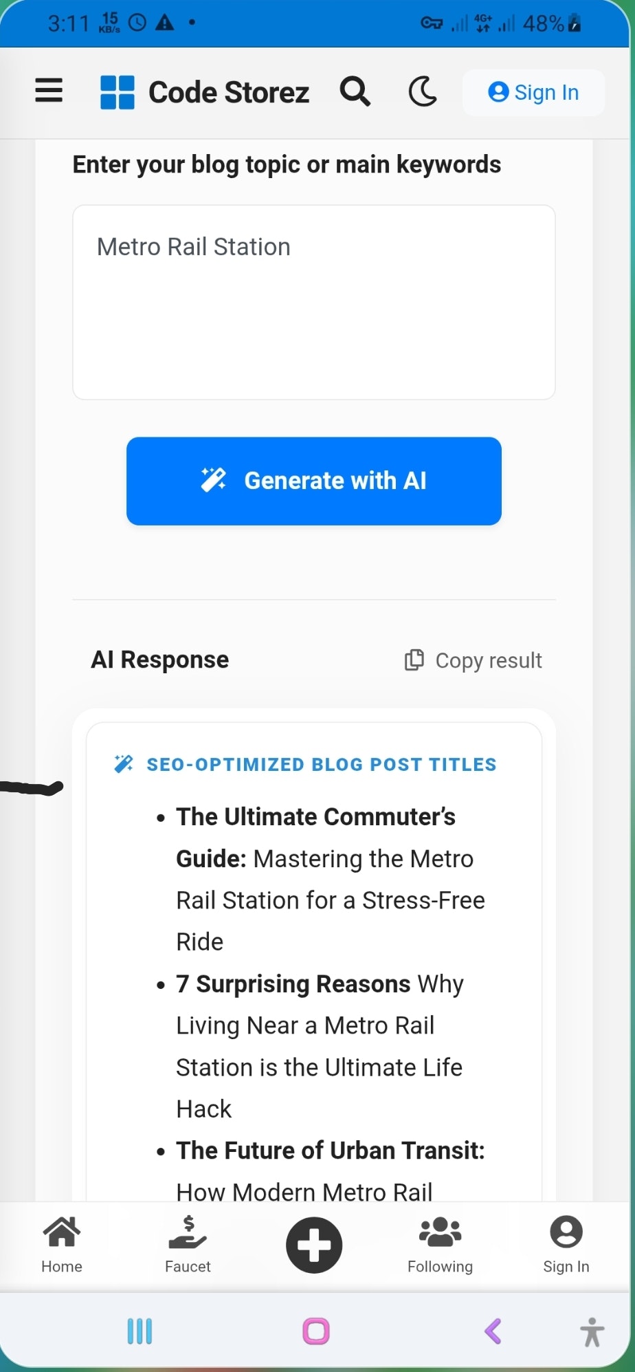 Blog Post Title Generator gallery image
