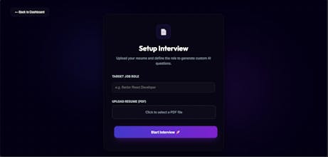 Ai based smart mock interview System gallery image