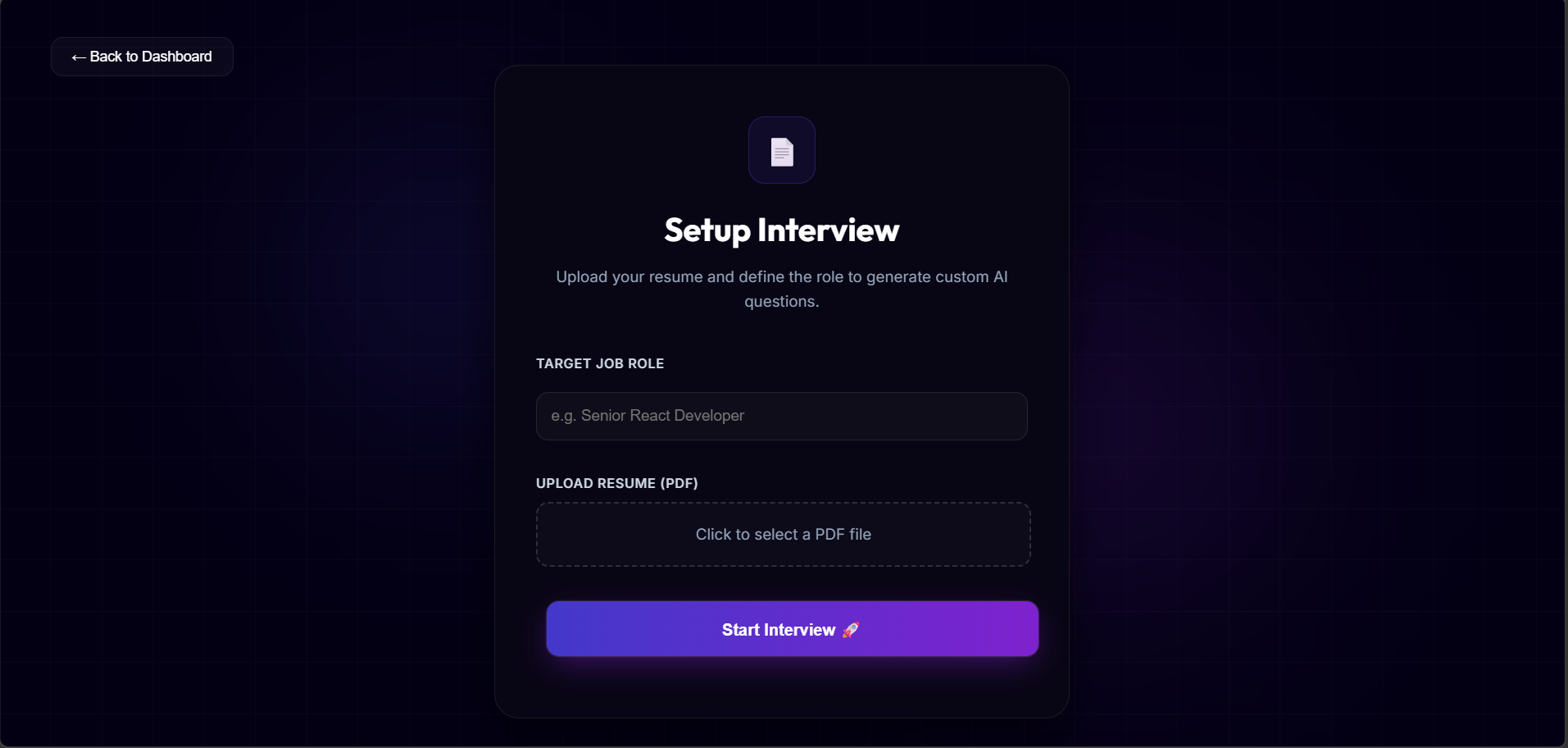 Ai based smart mock interview System media 6