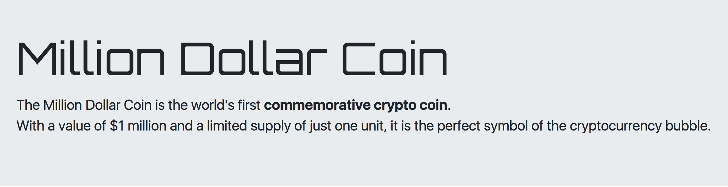 Million Dollar Coin gallery image