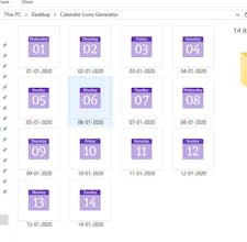 Calendar Icons Generator gallery image