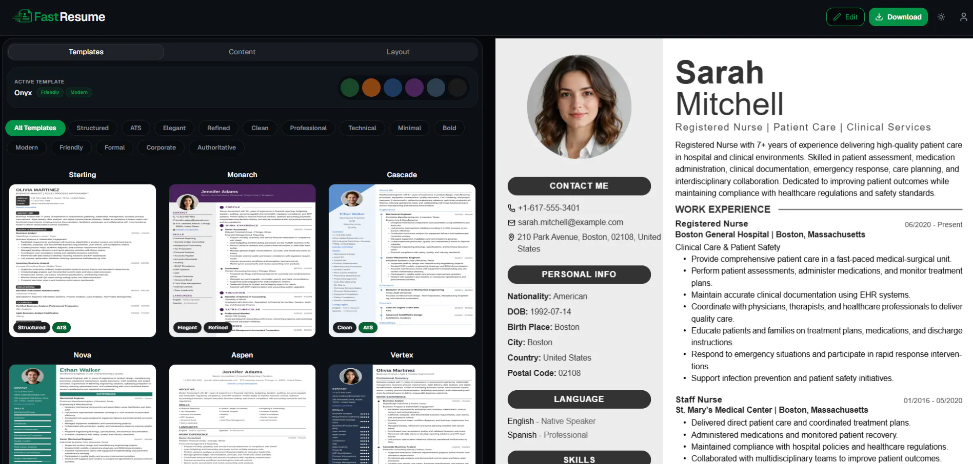 FastResume - Professional Resume Builder gallery image