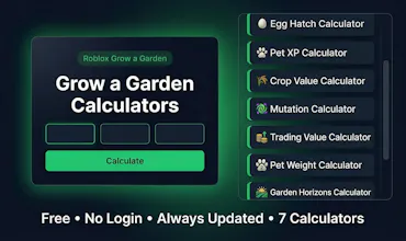 Grow a Garden Calculator gallery image