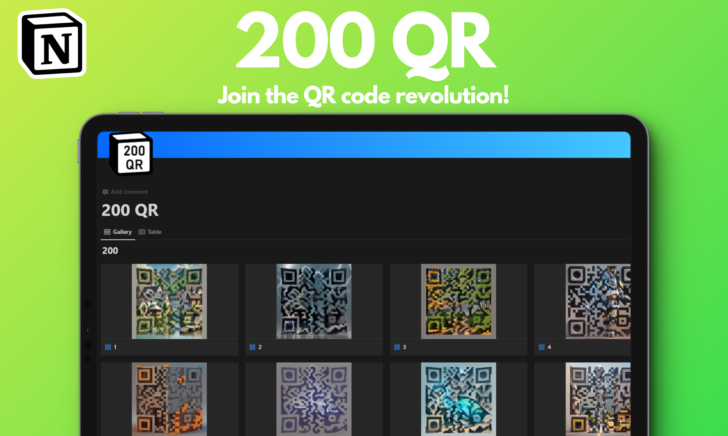 200 QR gallery image