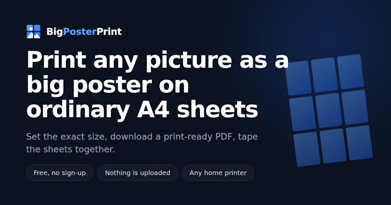 BigPosterPrint screenshot 1