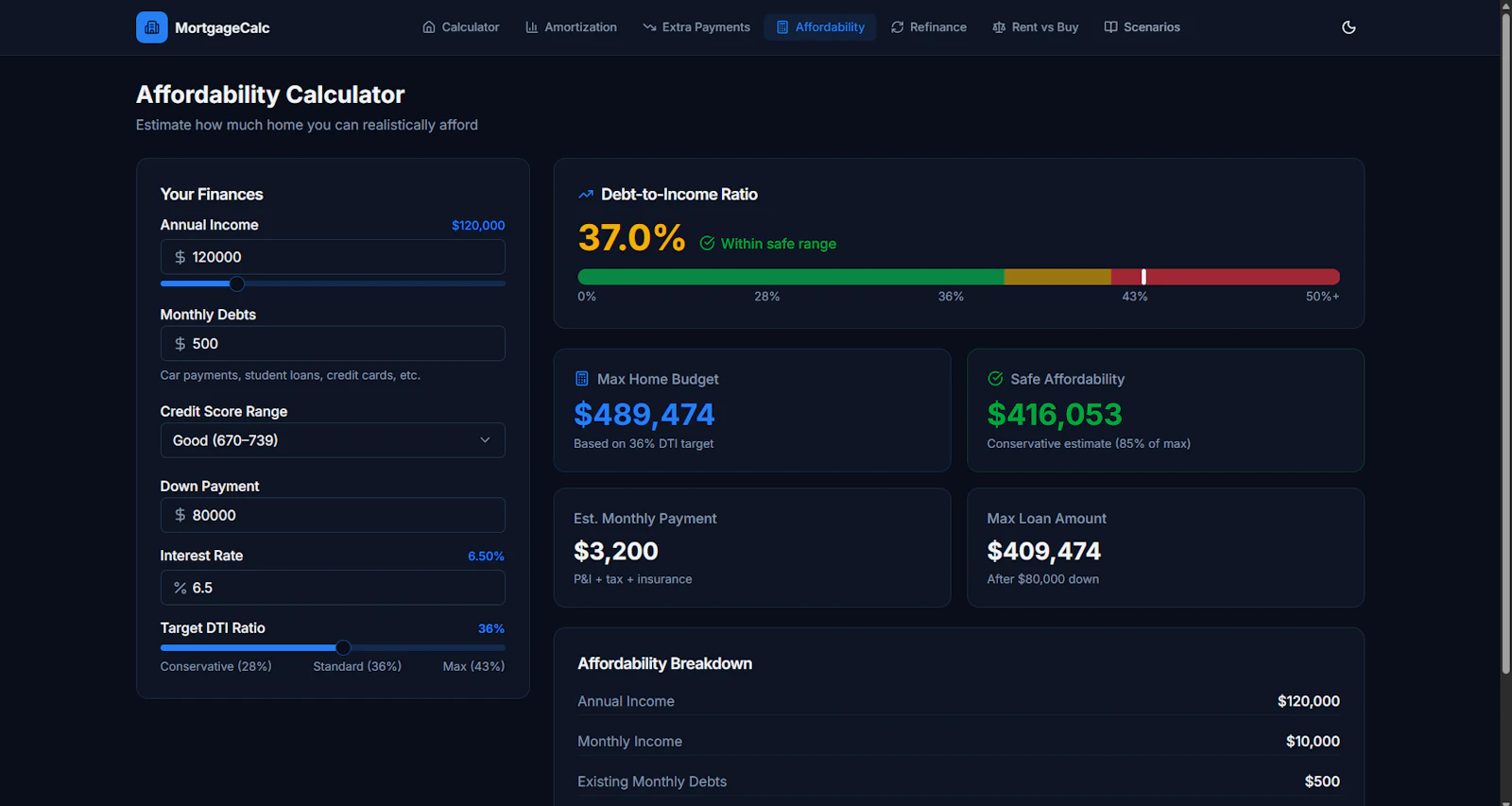 Mortgage Calculator screenshot 2