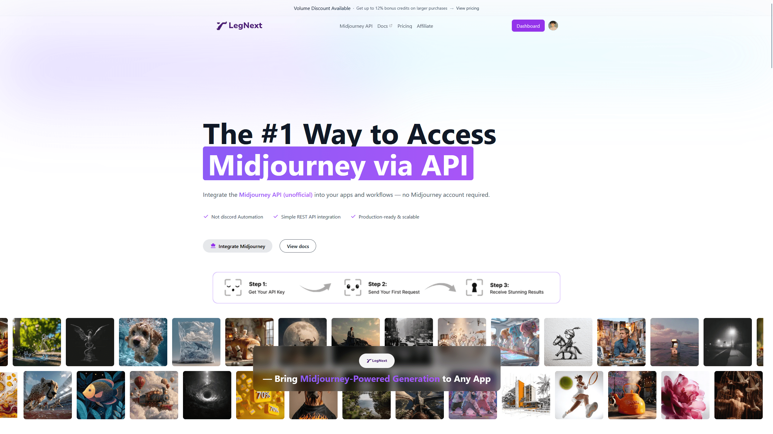 Legnext - Main screenshot showing features and interface