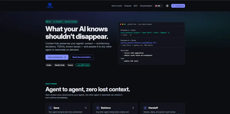 Context Hub screenshot 1