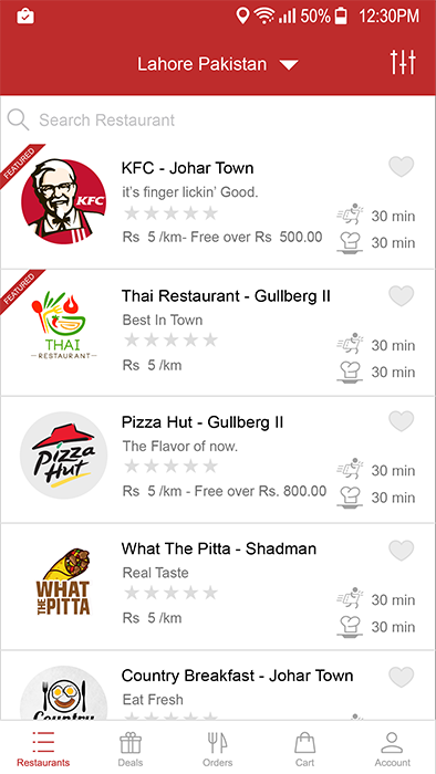 Food Delivery. Restaurant IOS gallery image