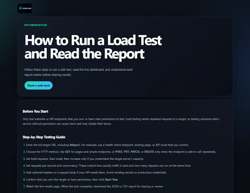 Instant Load Test screenshot 5