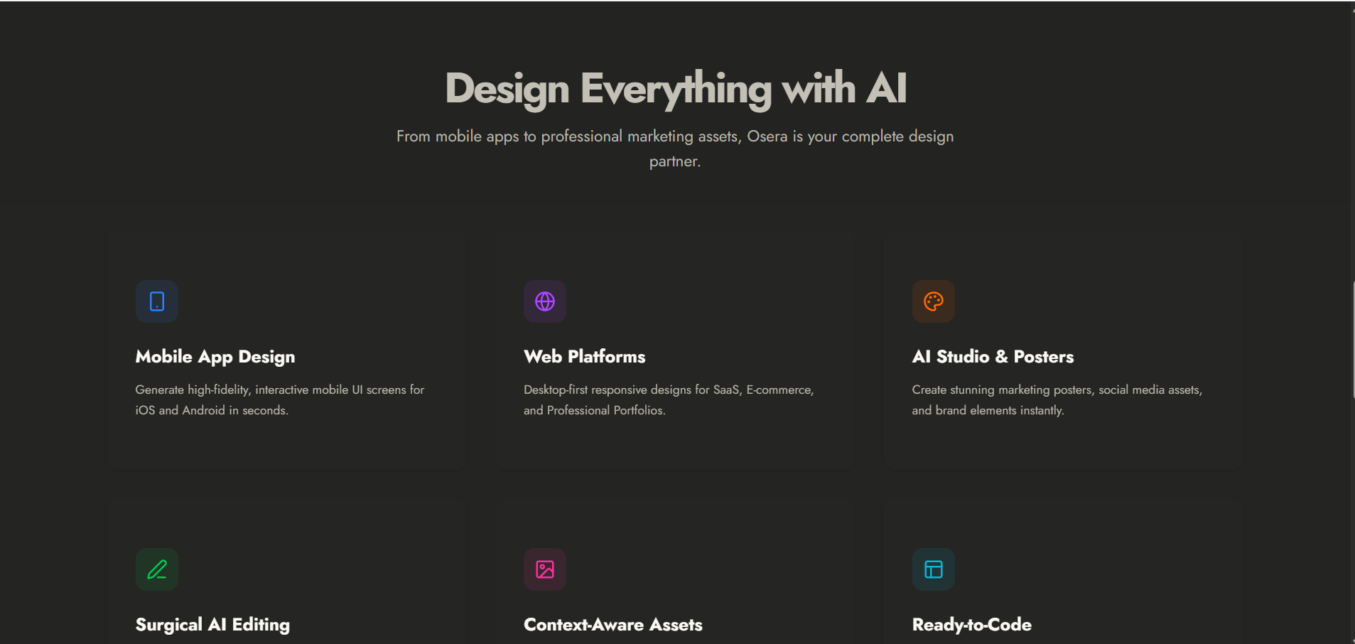 Text to editable UI designs in seconds gallery image