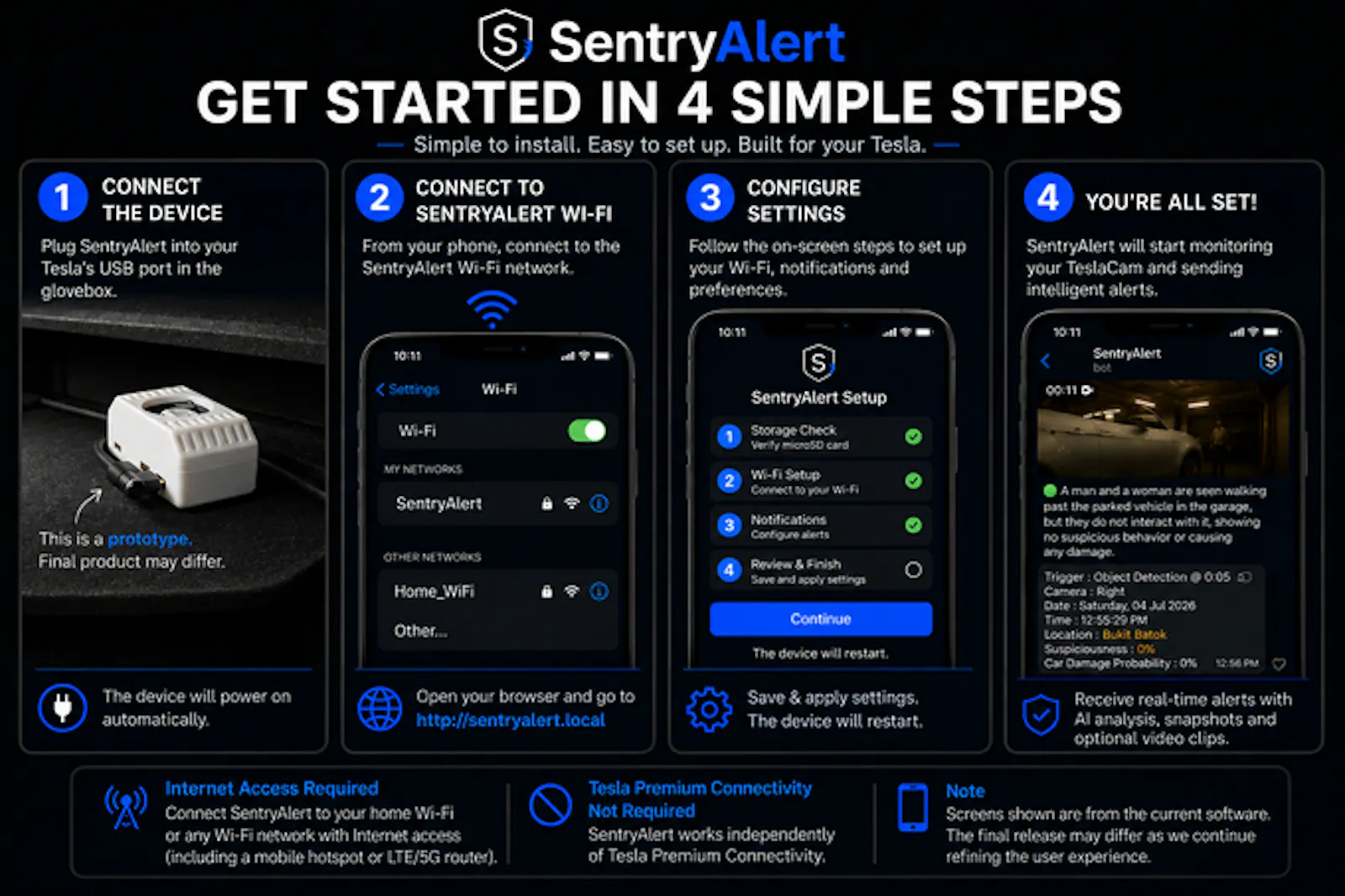 SentryAlert for Tesla screenshot 3