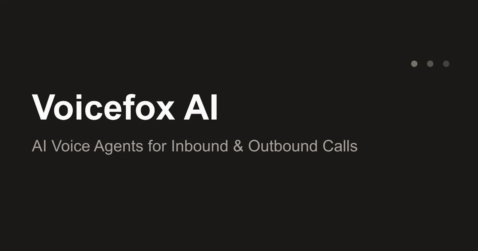 What is voicefox.ai screenshot 1