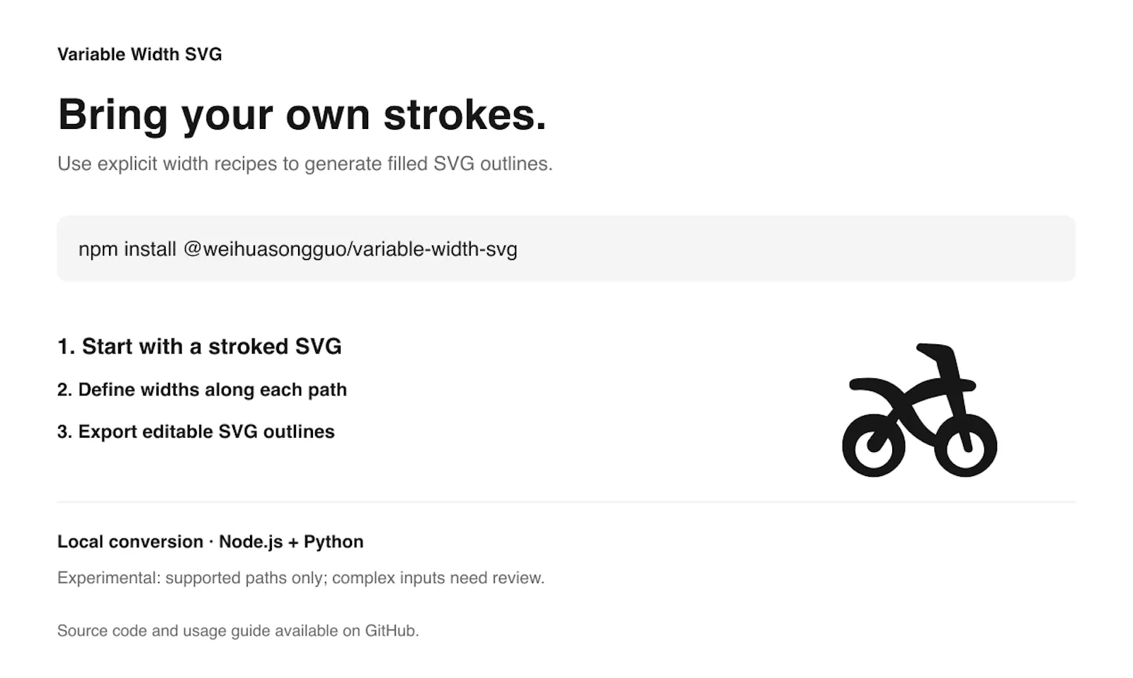 Variable Width SVG screenshot 3