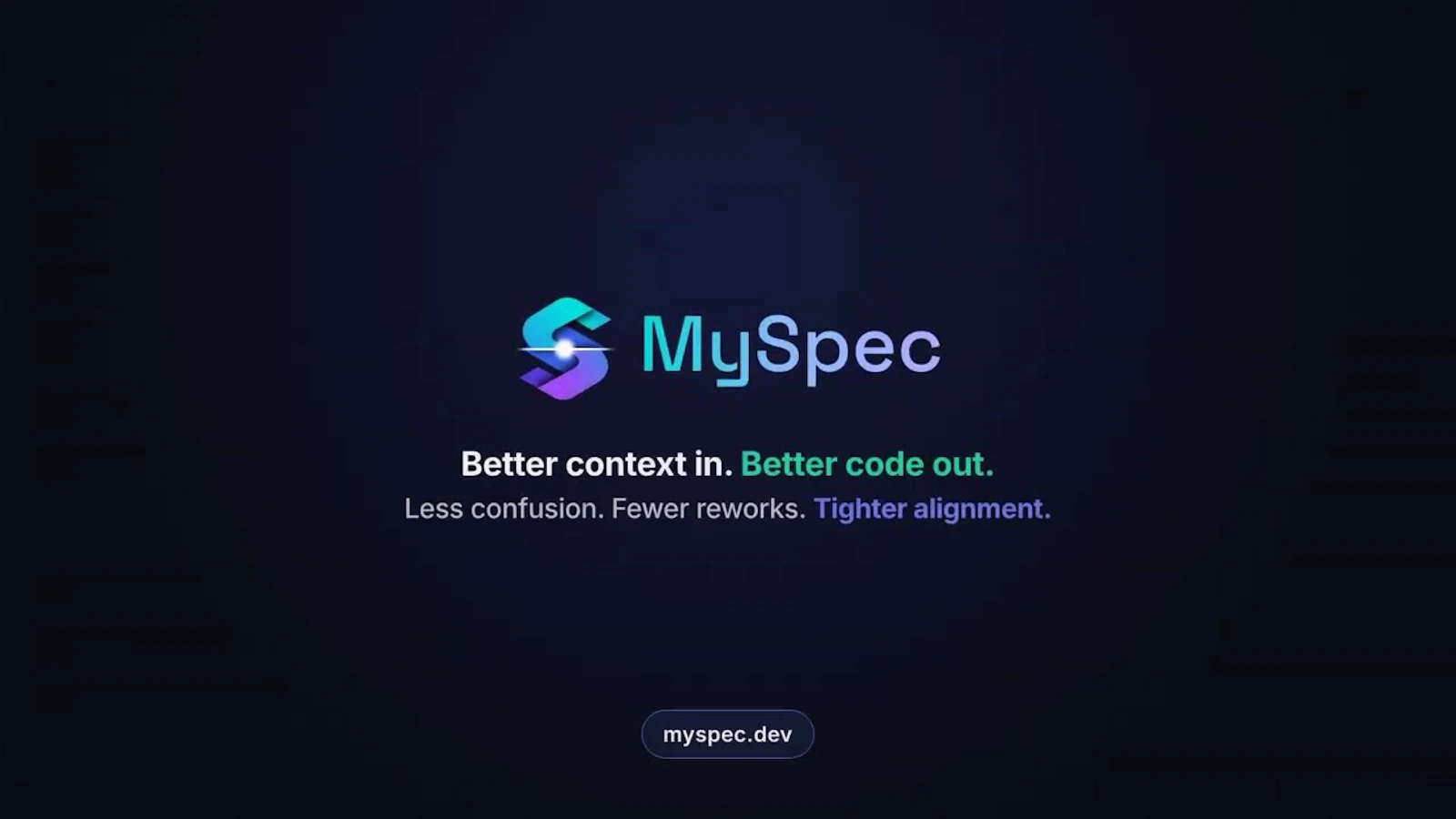 MySpec screenshot 1 (video preview)