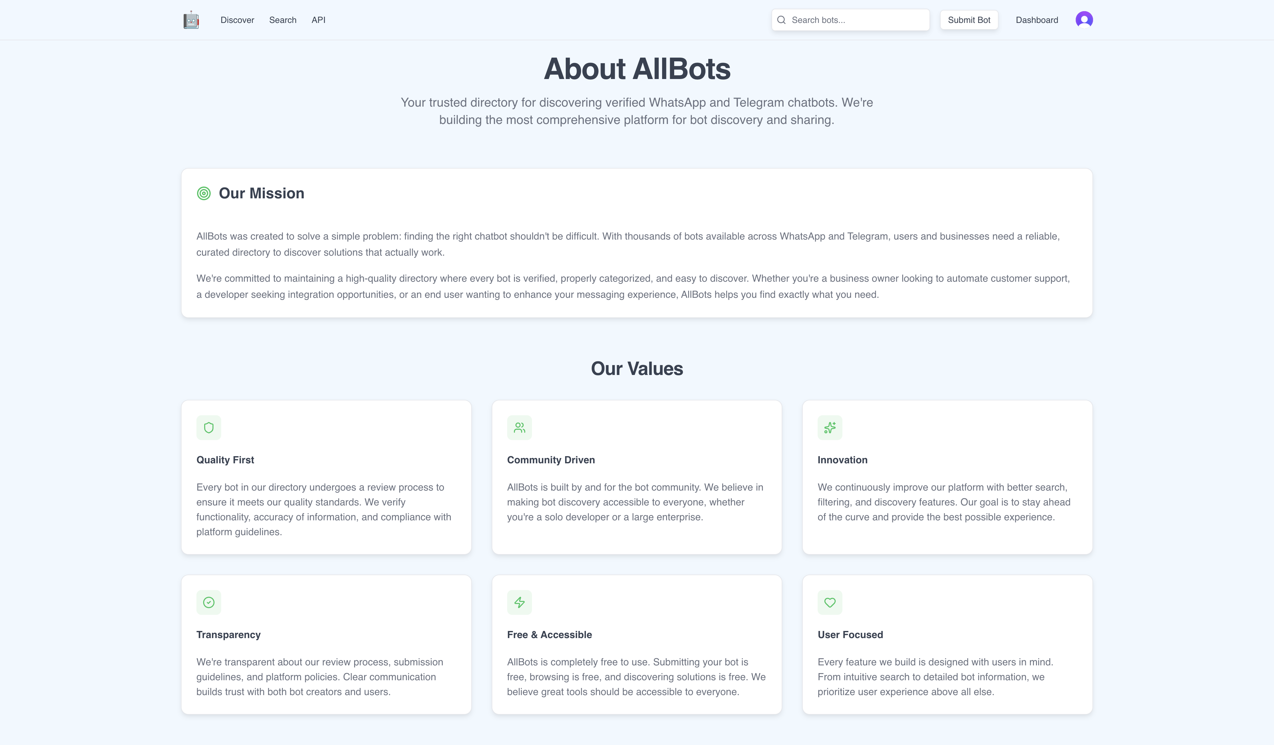 AllBots Store - Screenshot 3 showing product features and functionality