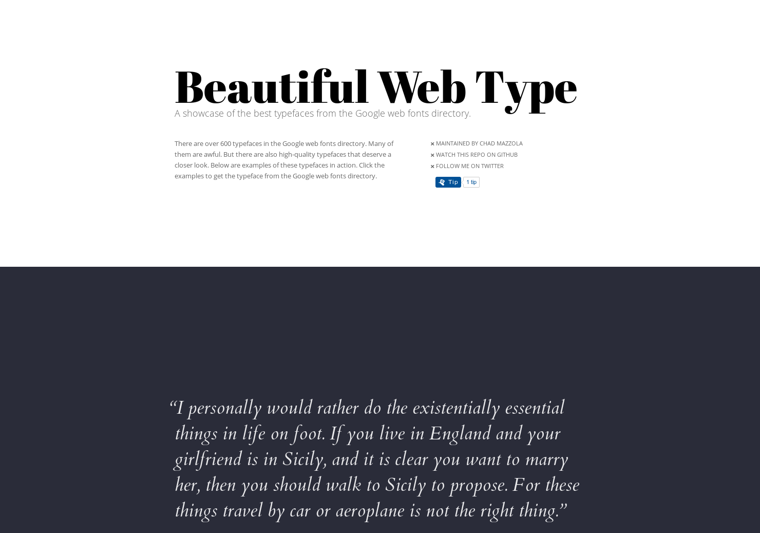Beautiful Web Type