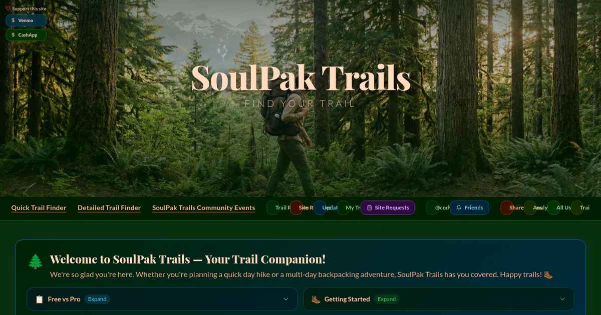 SoulPak Trail Finder 제품 배너