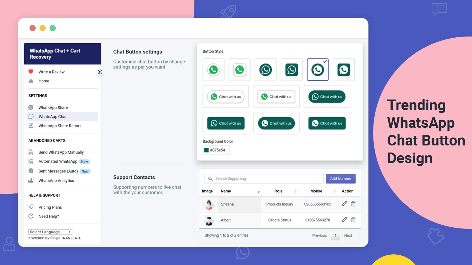 WhatsApp Chat & Cart Recovery - Shopify gallery image