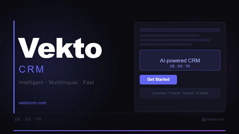 Vekto CRM/The CRM that moves you forward screenshot 1 (video preview)